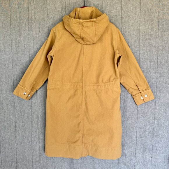 Everlane Canvas 100% Organic Cotton Unlined Parka Utility Jacket; Cappuccino - Picture 10 of 17